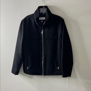 Calvin Klein Men's Black Zip-Up Jacket